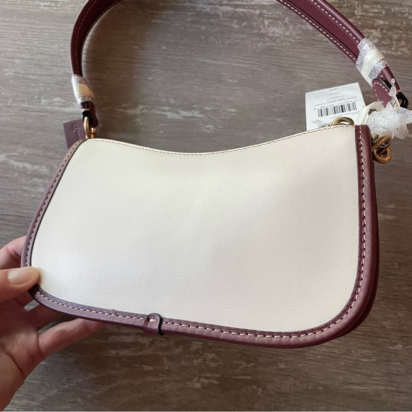 NWT Disney X Coach Walt Disney World 50th Anniversary Swing Purse Handbag Chalk - Picture 4 of 12